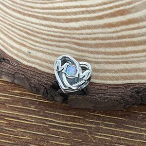 Pandora Openwork Mom & Heart Charm